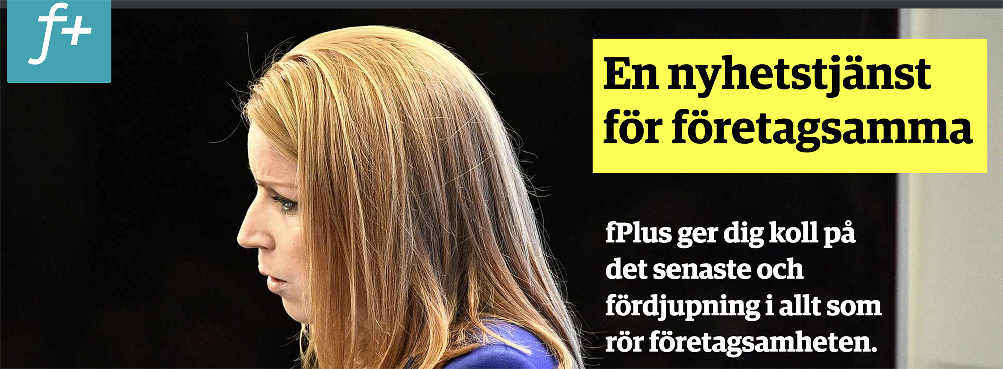 fPlus targets Swedish companies and uses both technology and content from Schibsted.