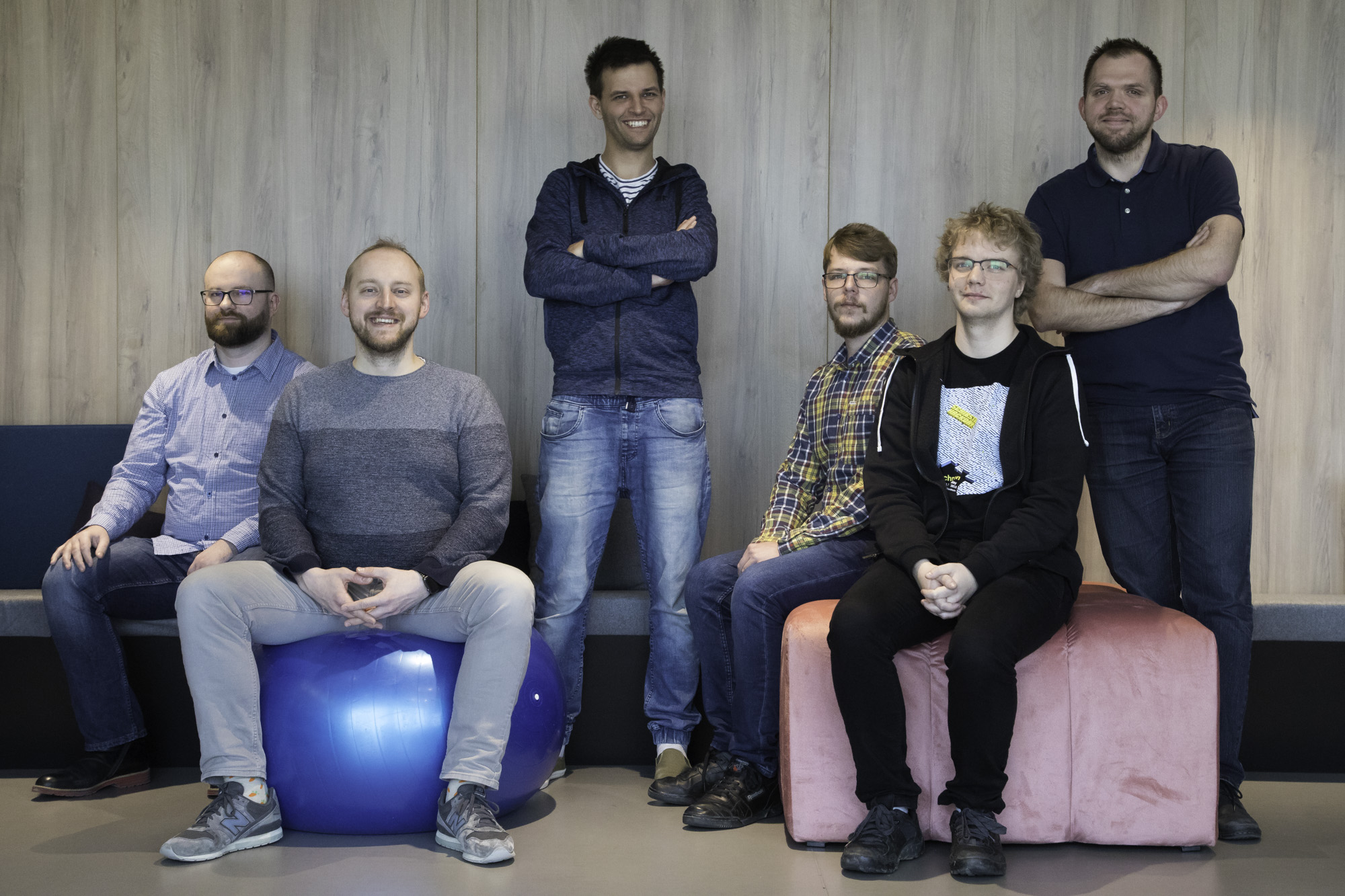 The Gdansk team: Damian Petla, Michał Waśniewski, Jakub Janczak, Michał Kawałko, Patryk Iwaniuk and Maciej Madaj.
